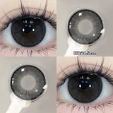 Qfdian  1 Pair(2pcs) Brown Beauty Colored Contact Lenses for Eyes Purple Halloween Lens Big Eye Lens Natural Look Gray Blue Lens