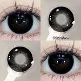 Qfdian  1 Pair(2pcs) Brown Beauty Colored Contact Lenses for Eyes Purple Halloween Lens Big Eye Lens Natural Look Gray Blue Lens