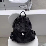 Qfdian  Streetwear Casual Travel Bags for Women All Match Simple Trendy Students Schoolbags Y2k Aesthetic Fashion Chic Backpacks Korean