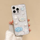 Qfdian Cartoon Cute Ocean Shell Small Fish Suitable For iPhone 11 12 13 14 15 16Pro Max Plus Soft Phone Case Coque Shockproof Protector