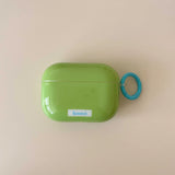 Qfdian Summer pure color headset case for apple airpods 2 1 2nd 3 charging box fundas for airpod pro 5 colors ins yellow green blue