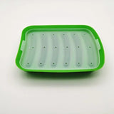 Qfdian Silicone Food Grade Sausage Mould 6 Cavity Homemade Ham Hot Dog Making Tray Household Cake Baking Molds with Lid Kitchen Tools