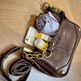 Qfdian Japanese Vintage All Match Shoulder Underarm Bag Fashion Women Casual Crossbody Bags Y2k Aesthetic Office Lady Purses Handbags