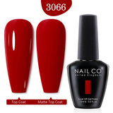 Qfdian  15ml UV Gel Nail Polish Semi Permanent Gel Varnish Enamel Brown Nail Gel Design Red Nails Art Nude Color Glitter Manicure