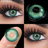 Qfdian  1 Pair Natural Color Contact Lenses for Eyes Brown Lenses Colorcont Korean Lens Yearly Beauty Gray Pupils Eye Contacts