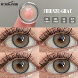 Qfdian 1 Pair Colored Contact Lenses for Eyes Natural Fashion Lenses Gray Beauty Pupils Blue Eye Lenses Cosmetics Soft Lenses