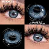Qfdian  1pair IKEREL Color Contact Lenses for Eyes Blue/Brown/Gray/Green Softlens Natural Eye Contacts Yearly Cosmetics Pupils