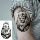 Qfdian  Waterproof Temporary Tattoo Sticker large rhombus square totem line tattoo flame tatto stickers flash tatoo fake tattoos for men