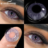 Qfdian Color Contacts for Eyes 1Pair Blue Eye Contacts Gray Pupils Brown Lenses Green Eye Contact Lenses Beauty Makeup Yearly