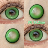 Qfdian  2pcs/pair Beauty Purple Contact Lens for Eyes Blue Pupil Cosplay Makeup Lens  Anime Red Eye Lens Halloween Green Contact