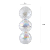 Qfdian 1pc Glass Vases Nordic Candlestick Wedding Decoration Christmas Decoration Candle Stick Holder Home Decor Flower Vase