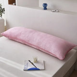 Qfdian  milk fleece, Farai fleece, double couple long pillowcase, long pillowcase to keep warm in winter