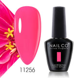 Qfdian  15ml 334 Blue Pink Colors Nail Gel Polish Soak Off UV LED Nail Lacquer Varnish Semi Permanent Nail Art Gel For Nail Art
