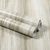 Qfdian 40CM X 1M Thickened Anti Fouling Waterproof Wood Grain Self-adhesive PVC Modern Furniture Decorative Wallpaper