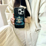 Qfdian Dreamy shiny carrousel phone case for iphone 15pro 13promax 14promax 16 14 13 15 pro max16promax ins protectoro cover shell