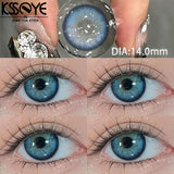 Qfdian Contacts Colored Lenses 2Pcs New Product Myopia Degree 0 to -8.00 Cosplay Series Soft Lens EyeBeauty Pupil