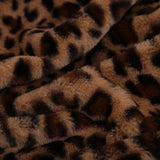Qfdian  Faux Rabbit Fur Leopard Print Double-layer Coral Rabbit Plush Blanket Bedroom Sofa Soft Breathable Warm Cover Blanket