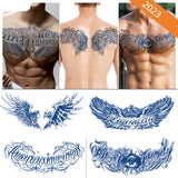 Qfdian New Wholesale Juice Chest Stickers Tattoo Herbal Semi-permanent Back Tatoo Wings Tattoo Stickpaper