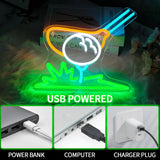 Qfdian  Golf Neon Sign For Wall Decor LED Neon Light Golf Club Room Decor Gym Sport Room USB Powered