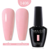 Qfdian  15ml UV Gel Nail Polish Semi Permanent Gel Varnish Enamel Brown Nail Gel Design Red Nails Art Nude Color Glitter Manicure