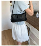 Qfdian Korean Y2k Aesthetic Fairy Women's Handbags Elegant All Match Luxury Design Crossbody Bag Fashion Chic Office Lady Shoulder Bags