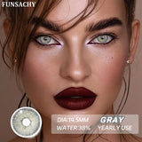 Qfdian  1 Pair Colored Contact Lenses for Eyes Green Beauty Pupils Brown Fashion Lenses High Quality Blue Eye Contacts Yearly