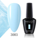 Qfdian  15ml 334 Blue Pink Colors Nail Gel Polish Soak Off UV LED Nail Lacquer Varnish Semi Permanent Nail Art Gel For Nail Art