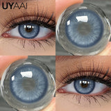 Qfdian  Color Contact Beauty OMG Series Colorcon Black Lens Big Eyes Cosmetic Green Lenses Colorcon NEW NAJIA Series Blue Pupils