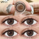 Qfdian  Contact Lenses NEW Makeup Colored Pupils Cosmetics Color Contacts Lenses Brown Natural Pupils Black Lens Beauty Green Lens