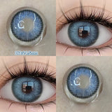 Qfdian  Blue Contact Lenses for Eyes Fashion Color Pupils Beauty Green Lenses Natural Eye Color Lenses for Myopia 1 Pair Cosplay