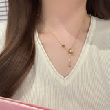 Qfdian  Minimalist Clavicle Chain Necklace for Women High End Luxury Cool INS Style Niche Design Dainty Chain Jewelry Birthday Gift