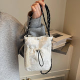 Qfdian  Y2k Aesthetic Butterfly Embroidery Mini Cellphone Bag Fashion Tassel All Match Shoulder Bags Women Pleated Handbags Crossbody