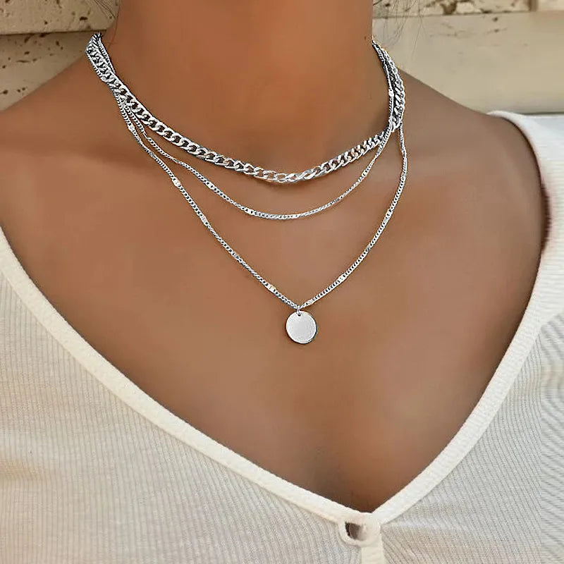 Vintage Necklace on Neck Chain Women's Jewelry Layered Accessories for Girls Clothing Aesthetic Gifts Fashion Pendant