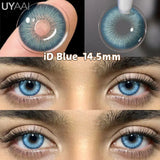 Qfdian  Color Contact Lenses NEW iD Series Beauty Green Lens Makeup Colorcon Fashion Black Eyes Lens Natural Brown Lenses For Eyes