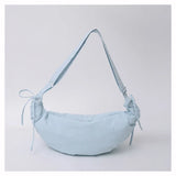 Qfdian Nylon Vintage Women Trendy Shoulder Bag Grunge Fashion Casual All Match Handbags Y2k Aesthetic Simple Office Lady Crossbody Bags