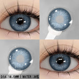 Qfdian Colorful Contact Lenses for Eyes 1pair Fashion Blue Eye Contacts Brown Lenses Gray Pupils Yearly Cosmetic Green Lenses