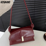 Qfdian All Match Fashion Mini Square Bags Office Lady Luxury Design Chic Women Underarm Bag Trendy Chic Y2k Aesthetic Shoulder Handbags