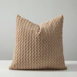 Qfdian  double-sided design Throw pillows cover Soft Boho style Square pillowcases Farm Neutral Nordic Home Decor Striped Corduroy 1PC