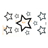 Qfdian  Star  Waterproof Temporary Tattoos Sticker Finger Flash  Tatoo Fake Tattoo Stickers Liberty