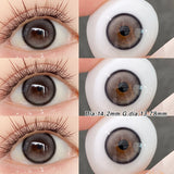Qfdian  2pcs/pair Beauty Colored Contact Lenses Natural Magnifying Pupil Pink/Blue/Gray/BlackBest Selling Lenses