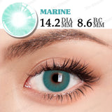 Qfdian 1 Pair Colored Contact Lenses for Eyes Gray Eye Contacts Blue Lenses Natural Fashion Lenses Cosmetic Eyes Contact