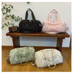Qfdian  High-capacity All Match Fashion Shoulder Bag Y2k Aesthetic Fashion Women Gym Bags Korean Chic Casual Travel Handbags Crossbody