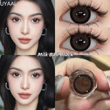 2pcs/pair Yearly Colored Contact Lenses Natural Green Lens Fashion Pupils Beauty gray Contact Lenses for Eyes