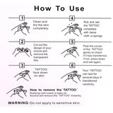 Qfdian  Beauty Flower Waterproof Temporary Tattoo Sticker On Body  Art Tattoo Fake Tattoo Sleeve  Tatouage Henna Tatoo Sleeve