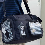 Qfdian  Transparent Casual Travel Shoulder Ita Bags Y2k Aesthetic All Match Trendy Gym Bag Casual Women Streetwear Handbags Crossbody