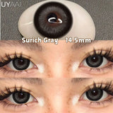 Qfdian  Color Contact Lenses NEW iD Series Beauty Green Lens Makeup Colorcon Fashion Black Eyes Lens Natural Brown Lenses For Eyes
