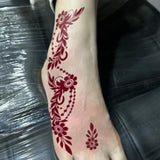 Qfdian  Minimalist Leaf Vine Tattoo Sticker Waterproof Long Lasting Fine Line Temporary Tattoo for Women Finger Hand