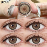 Qfdian  Color Contact Lenses Natural Contact Lens NEW Siri Series Makeup Colored Pupils Cosmetics Beauty Green Lenses Blue Pupils