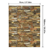Qfdian  3D Soft Foam Self Adhesive Wallpaper PVC Waterproof For Home Decoration Peel and Stick 70CMx10M Home Decoration Essential