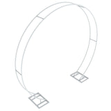 Qfdian Large Round Metal Backdrop Stand Wedding Archway Garden Arch Steel Frame for Weddings Proposal Anniversary Parties